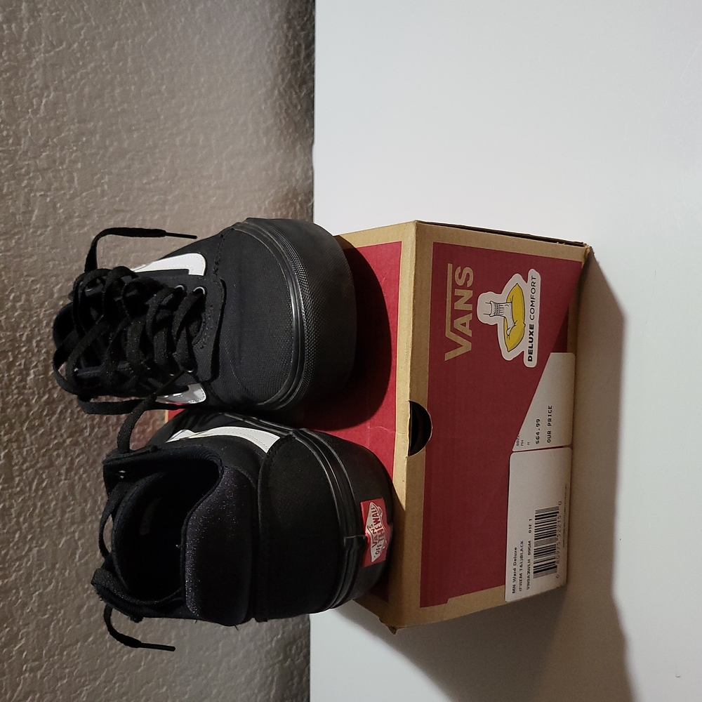 Vans sneakers size 9 1/2 black/white